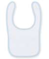 LW82T Baby Bibs White / Pale Blue colour image