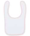 LW82T Baby Bibs White / Pale Pink colour image