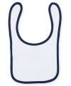 LW82T Baby Bibs White / Navy colour image