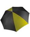 KI2007  Golf Umbrella Black / Burnt Lime colour image