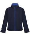 RG332 TRA732 Kids Ablaze Soft Shell Navy / NEW ROYAL colour image