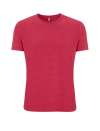 SA01 Salvage Unisex Recycled T Shirt Melange Red colour image