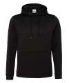 JH006 Sports Polyester Hoodie Jet Black colour image
