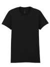 GD26 65000L Softstyle Midweight Womens T Shirt Black colour image