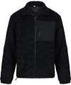 FR854 Recycled Sherpa Fleece Jacket Black colour image