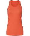 BL8800 BE089 Bella Ladies Flowy Racer Back Tank Top Coral colour image