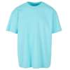 BY102 Heavy oversized tee Beryl Blue colour image