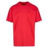 BY102 Heavy oversized tee City Red colour image
