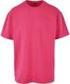 BY102 Heavy oversized tee Hibiskus Pink colour image