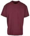 BY102 Heavy oversized tee Cherry colour image