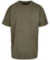 BY102 Heavy oversized tee Olive Green colour image