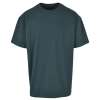 BY102 Heavy oversized tee Bottle Green colour image