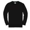 CR03 Organic Organic Comfort Cut Sweatshirt Jet Black colour image
