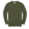 CR03K Organic Organic Comfort Cut Kids Sweatshirt Army Green colour image