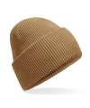 BB385R B385R Classic engineered deep-cuffed beanie Biscuit colour image