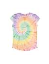 EP16 Women's Rolled Sleeve T Shirt Tie Dye Rainbow colour image