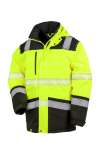 R475X Printable Softshell Safety Coat Fluorescent Yellow / Black colour image