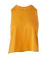 BL6682 Bella Ladies Racer Back Cropped Tank Top Heather Mustard colour image