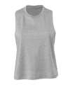 BL6682 Bella Ladies Racer Back Cropped Tank Top Athletic Heather colour image