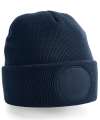 B446 Circular patch printers beanie French Navy colour image