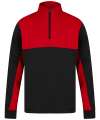 LV874 1/4 Zip Tracksuit Top Black / Red colour image