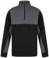 LV874 1/4 Zip Tracksuit Top Black / GunmetalGrey colour image