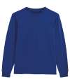 SX053 Unisex Long Sleeve Organic T shirt worker blue colour image