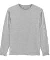 SX053 Unisex Long Sleeve Organic T shirt Heather Grey colour image