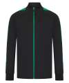 LV871 Knitted tracksuit top Black / Emerald colour image