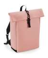 BG335 Matte PU Roll Top Backpack Nude Pink colour image