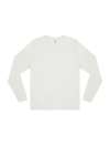 EP185L earth positive premium long sleeve t-shirt FADED WHITE colour image