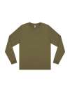 EP185L earth positive premium long sleeve t-shirt FADED KHAKI colour image