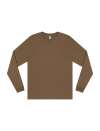 EP185L earth positive premium long sleeve t-shirt FADED BROWN colour image