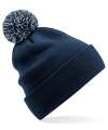 BB450R Recycled Snowstar® Beanie French Navy / Light Grey colour image
