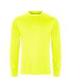 JC023 Long sleeve active T Electric Yellow colour image