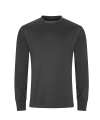 JC023 Long sleeve active T Charcoal colour image