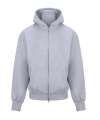 JH125 Heavyweight Zoodie Heather Grey colour image