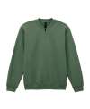 GD612 SF008 SoftStyle® Midweight Fleece 1/4 Zip Sweatshirt Militry Green  colour image