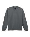 GD612 SF008 SoftStyle® Midweight Fleece 1/4 Zip Sweatshirt Charcoal colour image