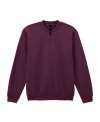 GD612 SF008 SoftStyle® Midweight Fleece 1/4 Zip Sweatshirt Maroon colour image