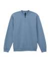 GD612 SF008 SoftStyle® Midweight Fleece 1/4 Zip Sweatshirt Stone Blue colour image