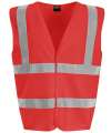 RX700B High Visibility Kids Waistcoat Red colour image