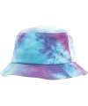 YP073 Festival print bucket hat Purple Turquoise colour image