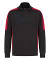 LV341 Unisex team Hoodie Black / Red colour image