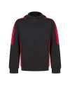 LV342 Kids Team Hoodie Black / Red colour image