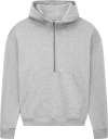EP314 Women's Half Zip Hoodie Sueded Light Heather colour image
