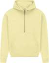 EP314 Women's Half Zip Hoodie sueded pale lemon colour image