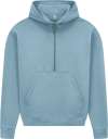 EP314 Women's Half Zip Hoodie sueded blue dusk colour image