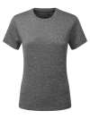 TR504 Women’s TriDri® Ion-Charge recycled textured tee Black Melange colour image