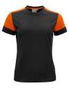 PP2264031 Ladies Tshirt Black / Orange colour image